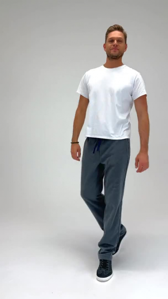 Брюки KOTLINE (КОТЛАЙН) флисовые темно-серые